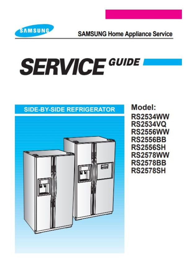 RS2534WW, RS2534VQ, RS2556WW, RS2556BB